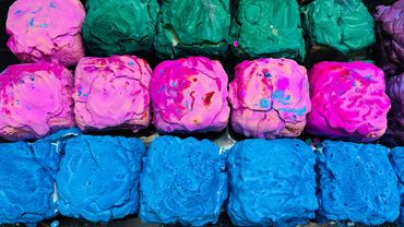 Happy Anniversary Diksha & Ronak | Paste Dyed Gym Chalk Crush | Soft Dyed Gym Chalk  ASMR