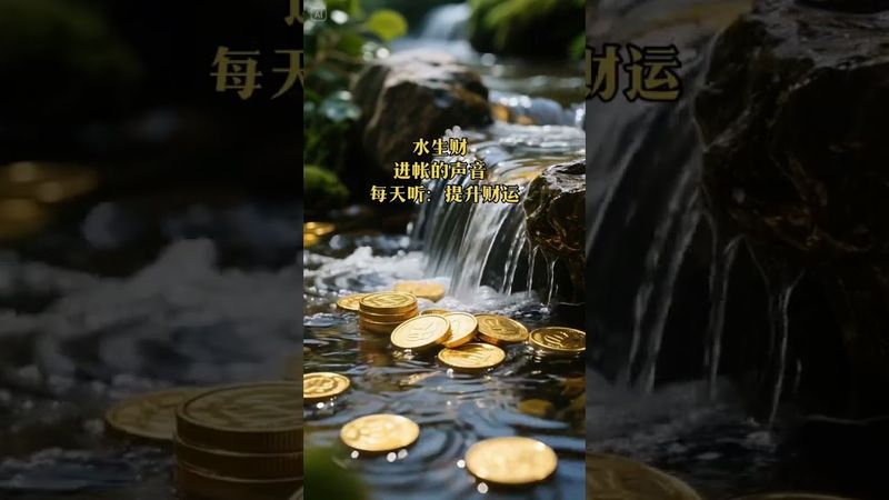 《进账的声音》水为财！多听听！你将会财源不断！接了！转发！功德无量！#正能量 #磁场 #财富增长 #運勢 #转运 #发财 #环境声音 #财运风水