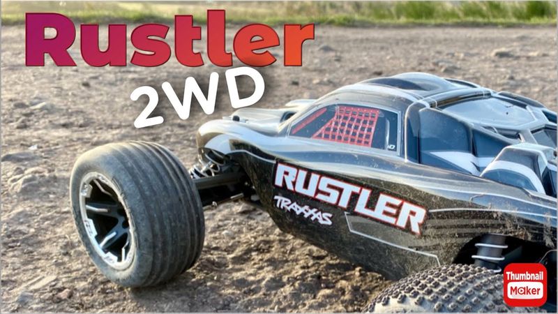 Traxxas Rustler 2wd RC Stadium Truck Hobbywing brushless combo
