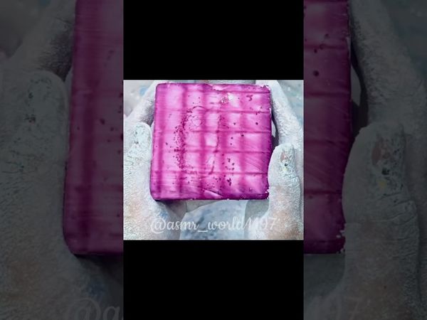 Magenta Block #oddlysatisfying #relax #soap #satisfying #slime #chalktingles #satisfyingsounds