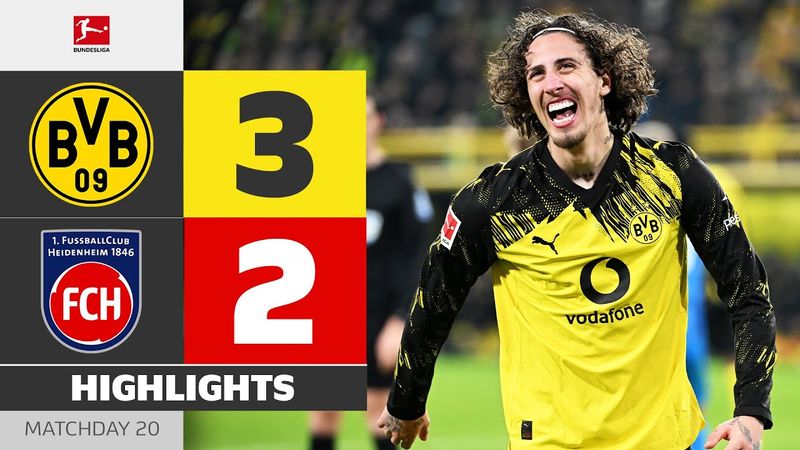 BVB Closing In On Bayern! | BORUSSIA DORTMUND - HEIDENHEIM | Highlights | Matchday 20 – Bundesliga
