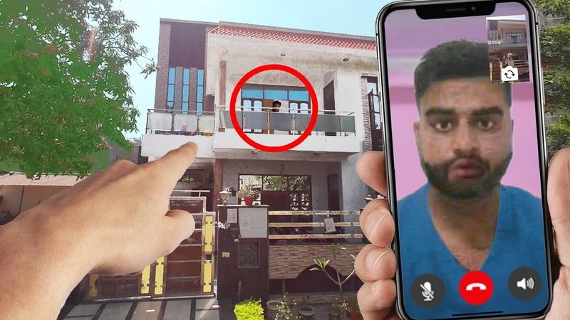 Видеозвонок мошеннику перед его собственным домом!