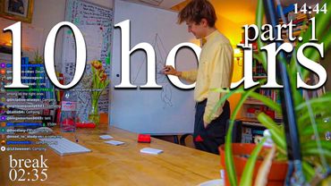 LIVE | 10-HOUR study with me (Part. 1) 📚⛈️ rain sounds & pomodoro timer 60 & 10