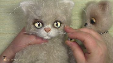 Оформление глазок для вязаных игрушек .