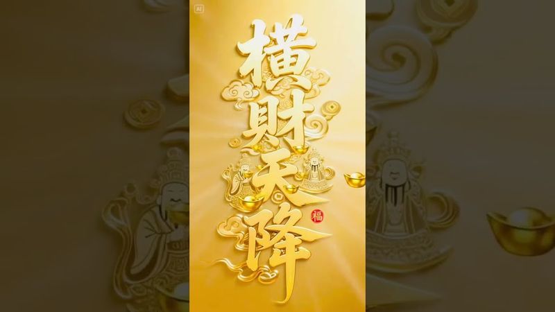 《天降橫財》天降橫財，你接不接？接了！轉發！功德無量！#正能量 #手機壁紙 #手機屏保 #壁紙 #財運 #運勢 #命理 #橫財 #國學文化 #道家文化 #文字的力量 #轉運