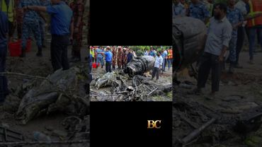 Bangladesh Air Force training jet crashes into a school, kills at least 20