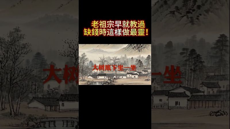 老祖宗早就教過，缺錢時這樣做最靈！#生肖  #運勢  #玄學 #風水