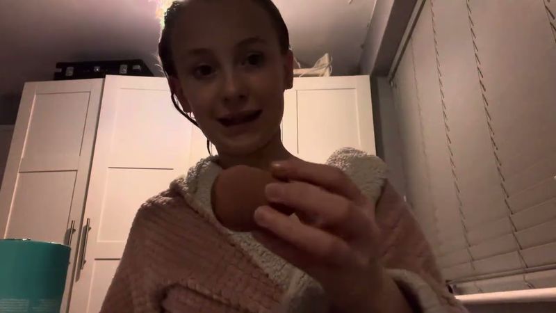 Grwm for bed and cake cause it’s my brothers bday