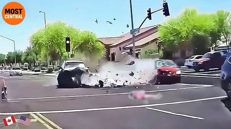 120 Crazy Moments Car Crashes Video On The Road You Wouldn't Believe If Not Filmed! | Idiots in Cars