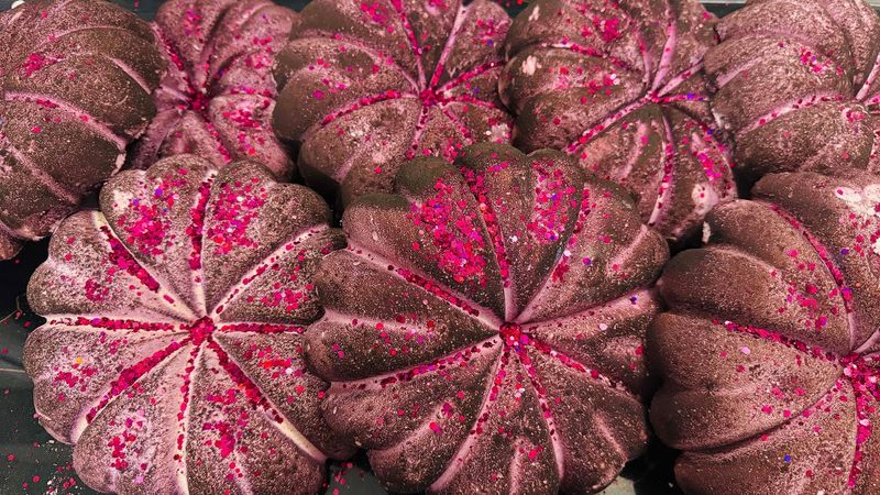 Soft Texture Dyed chalk Pumpkin | Oddly Satisfying ASMR