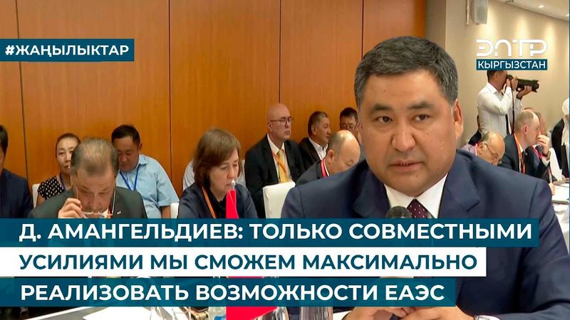 Д. АМАНГЕЛЬДИЕВ: ТОЛЬКО СОВМЕСТНЫМИ УСИЛИЯМИ МЫ СМОЖЕМ МАКСИМАЛЬНО РЕАЛИЗОВАТЬ ВОЗМОЖНОСТИ ЕАЭС