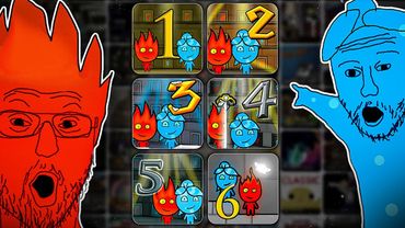 Мы прошли ВСЕ ЧАСТИ Огонь и Вода, это игры детства