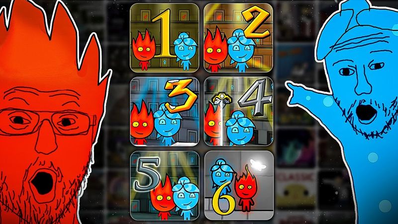 Мы прошли ВСЕ ЧАСТИ Огонь и Вода, это игры детства