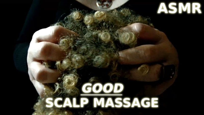 Some Good & Aggressive Scalp Massage/Scalp Activation That You CAN Feel on a Really Curly Wig | ASMR