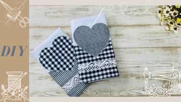 Presenteie com estilo: aprenda passo a passo a fazer lindos panos de prato para presentear.