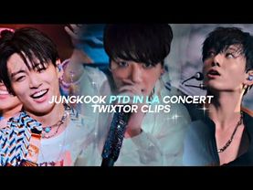 jungkook ptd in la concert twixtor clips! [HD] [Disney+] (+raw clips)