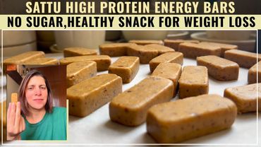 No-Cook Sattu Bars Recipe ! Ready to Eat Protein Energy Bars  | No Sugar | Weight Loss Indian Snack