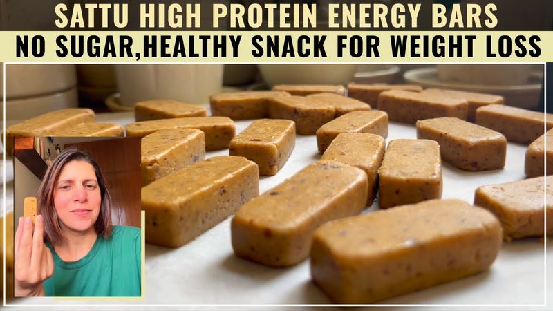 No-Cook Sattu Bars Recipe ! Ready to Eat Protein Energy Bars  | No Sugar | Weight Loss Indian Snack