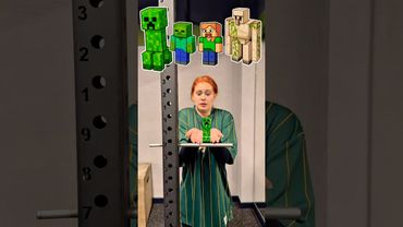 👠Creepr🟩 vs Zombie🧟‍♂️ vs Alex👩🏻‍🦰 vs Golem🗿| Minecraft Iron Hit Challenge🟩🥸 #minecraft