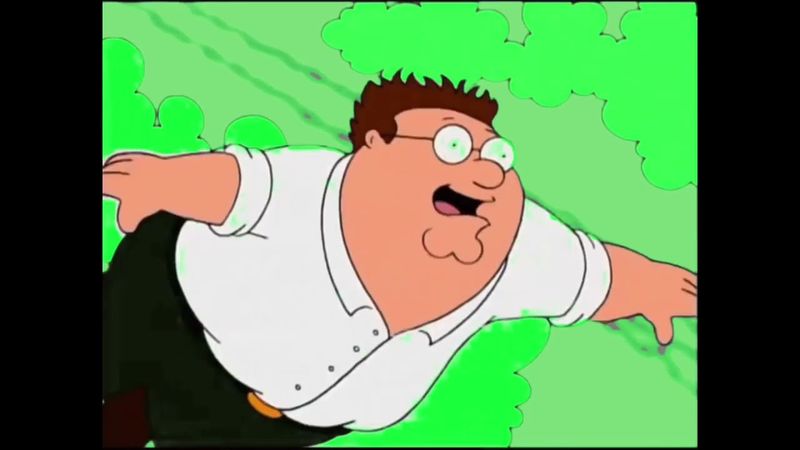 Peter Griffin Falling (FREE GREEN SCREEN MEME)