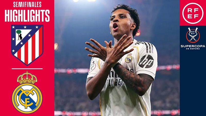 Resumen #superSupercopa 2026 | Semifinal | Atlético de Madrid 1-2 Real Madrid