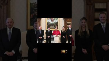 Pope Leo XIV receives the President of Argentina, Javier Milei, at the Vatican