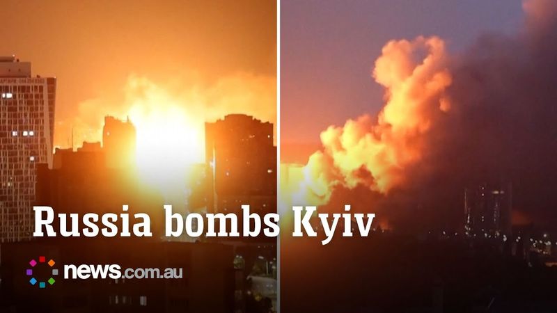 Russia bombs Kyiv, strikes civilian targets