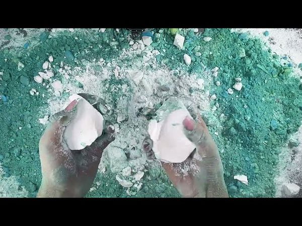 Blue/green dyed blocks and leftover jumbo chunks 💘