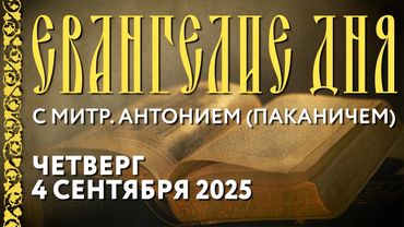 Толкование Евангелия с митр. Антонием (Паканичем). Четверг, 4 сентября 2025 года.
