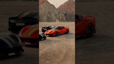 She said ‘drive safe’… but this is what the squad looks like💀#ferrari #812competizione #carsdaily