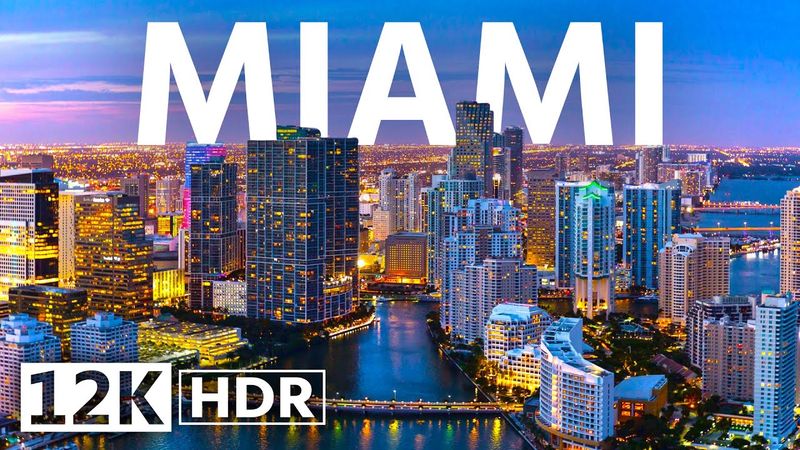Miami, Florida 12K Video ULTRA HD HDR 120 FPS • The Magic City in Drone (GTA 6)