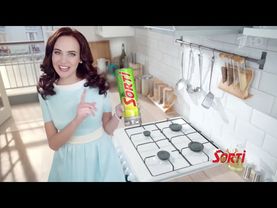 Реклама Sorti - Кухня, плита и кафель сияют