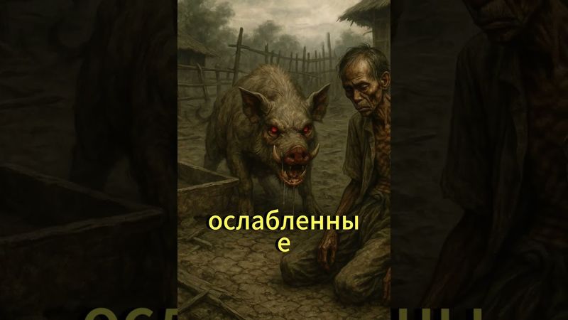 Свиньи-людоеды: как домашние животные начали есть людей  #кино #катастрофы #свиньи #shorts #pigs