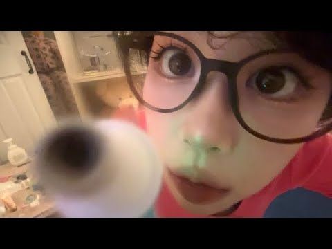 Doing your Night Skincare (shampoo, electronic triggers, personal attention) ASMR for sleep