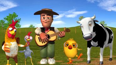 El Pollito pío 3d el Toro y el Tractor de la Granja -el Pollito y el Tractor de la Granja