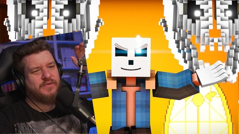 Реакция на Undertale Песня Санса "Judgement" (Майнкрафт Анимация от EnchantedMob)