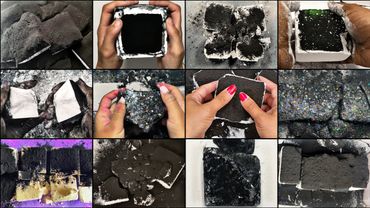 Charcoal Powder × Fresh Gym Chalk One Crush Edit Compilation 🖤🖤🤍🤍 Satisfying Gym Chalk Asmr