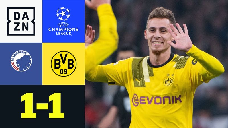 BVB mit glücklichem Punkt in Kopenhagen: FC Kopenhagen - Dortmund 1:1 | UEFA Champions League | DAZN