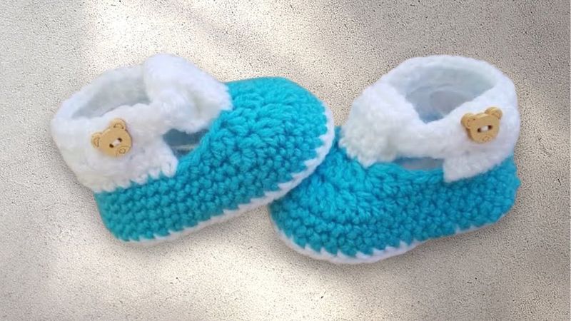 Пинетки - туфельки вяжем крючком