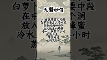 《祝由養生術》口臭就是胃的問題！#祝由術 #祝由十三科 #願所有人平安健康 #國學文化 #道家文化 #養生之道 #養生秘訣 #口臭