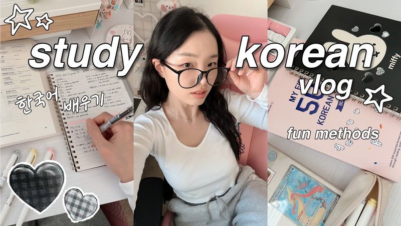 Study Korean with Me 📓 Realistic & FUN Methods | Cozy Weekend Vlog