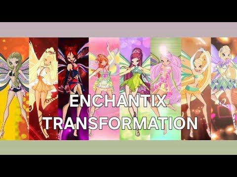 Winx Club : All Side Fairies Enchantix Transformations 3 - Fanmade  [EXCLUSIVE] AI