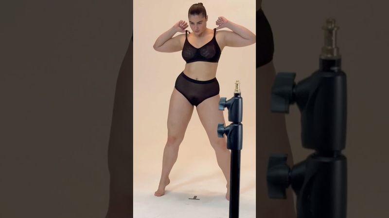 On set for Wear Nala #fashion #thick #bodypositive #posing #modelling