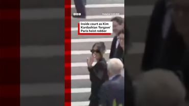 Kim Kardashian told one of the men involved in robbing her Paris mansion she forgives him. #BBCNews