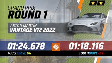 Asphalt Legends - AM Vantage V12 2022 - GRAND PRIX Round 1 - 2⭐ Touchdrive & Manual OC Laps