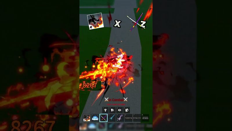 Infinite Control Combo Blox Fruits #roblox