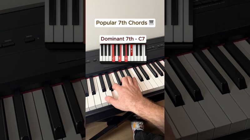 Popular 7th chords🎹 #piano #pianist #pianoplayer #pianolesson #pianotutorial #musictheory #chords