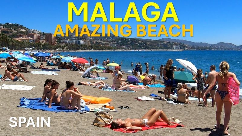 Malaga Beach July 2024 Spain Costa del Sol