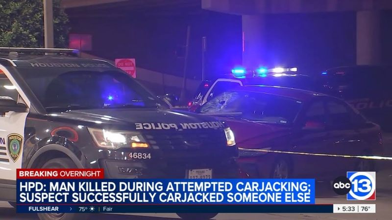 Driver shot during struggle with alleged carjacking suspect, HPD says
