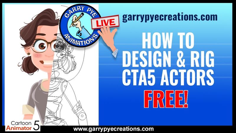 How to Make G3 Actors for Cartoon Animator 5 by Garry Pye - FREE